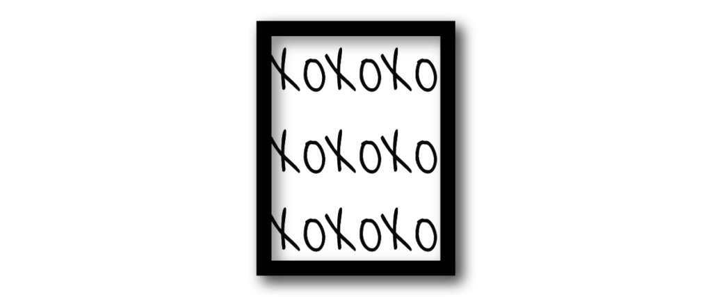 Rows of XOs Printable Art