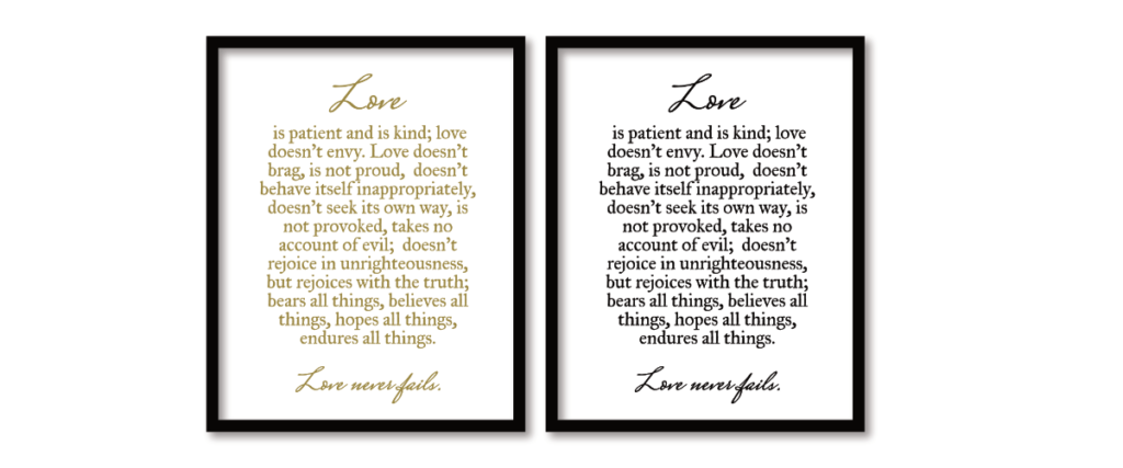 Love Is 1 Corinthians 13:4-8 Classroom Chart, 17 x 22 Inches