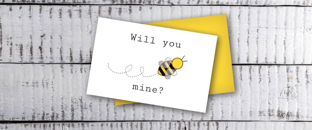 will you bee mine free printable card