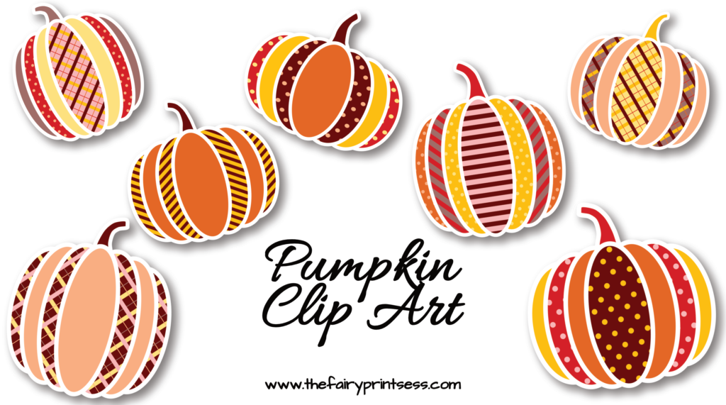 pattern pumpkin clip art polka dot stripes plaid