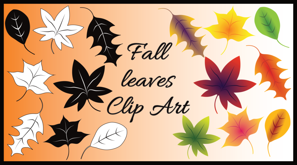 free fall leaves clip art