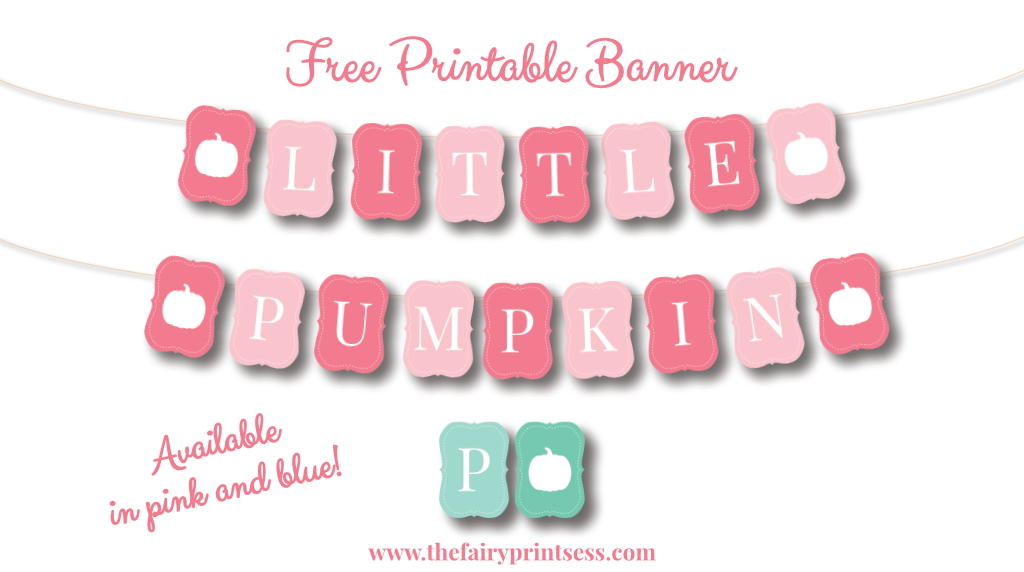 Little Pumpkin Banner Free Printable