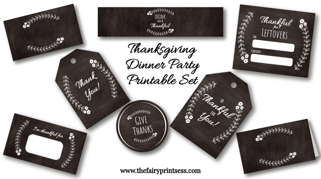 thanksgiving party printable set featured image