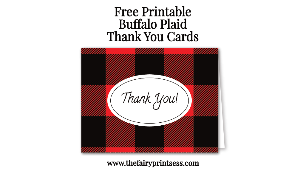 buffalo plaid thank you cards featured image free printable easy to download