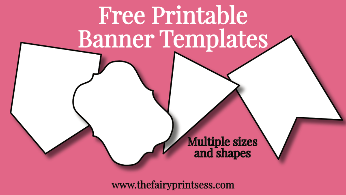 Free Printable Banner Templates - Blank Banners For DIY Projects! Throughout Printable Pennant Banner Template Free