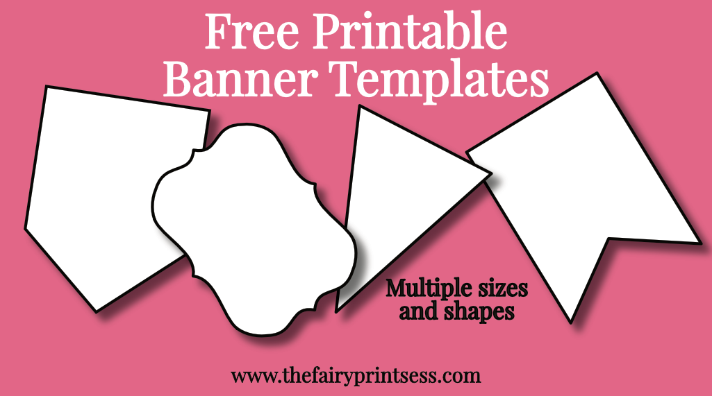 Free Printable Banner Templates Blank Banners For Diy Projects