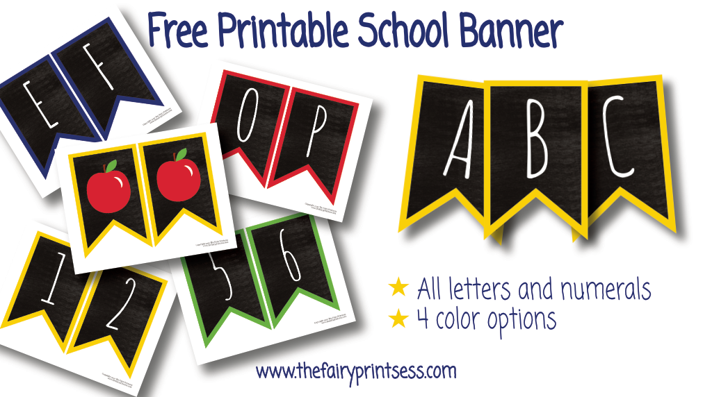 School Banner Welcome Back To School Free Printable