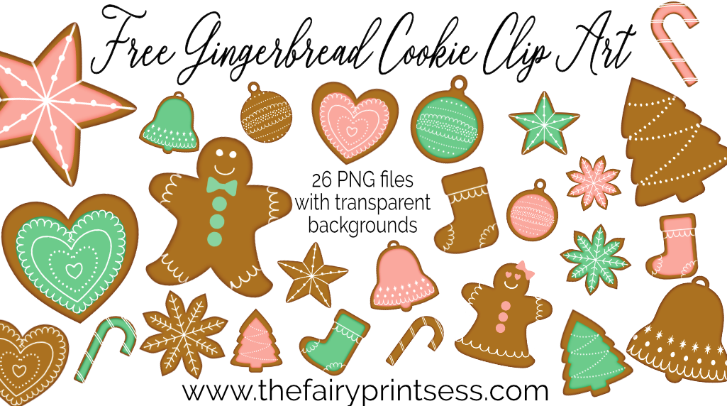 free gingerbread cookie clip art christmas clipart transparent png files