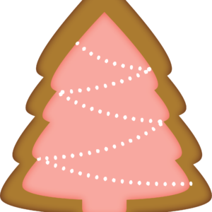 christmas tree gingerbread cookie clip art PNG file transparent background