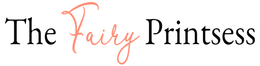 The Fairy Printsess Site Logo Black and Pink