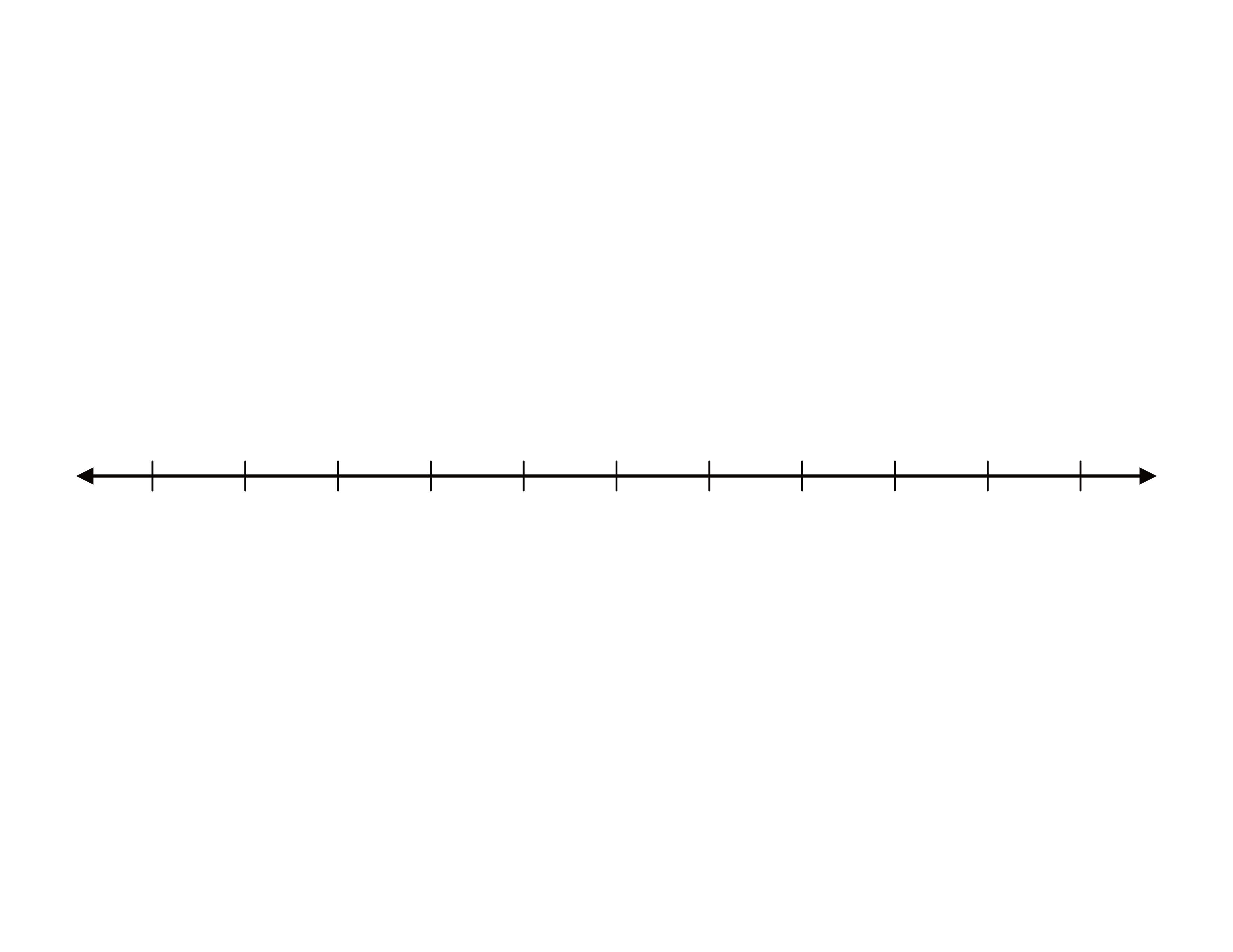 single blank number line 11 dashes free printable