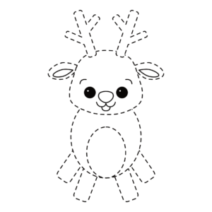 christmas reindeer cut and paste cut and glue free printable activity for children pre-k and kindergarten special needs