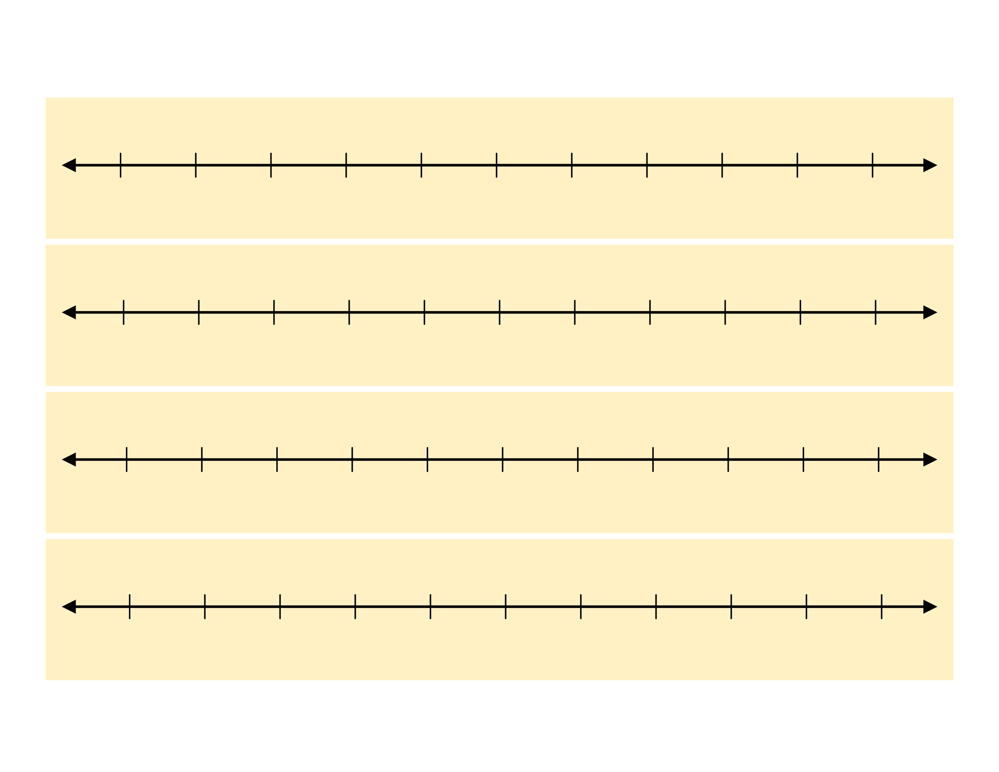 4 yellow blank number lines 11 dashes free printable
