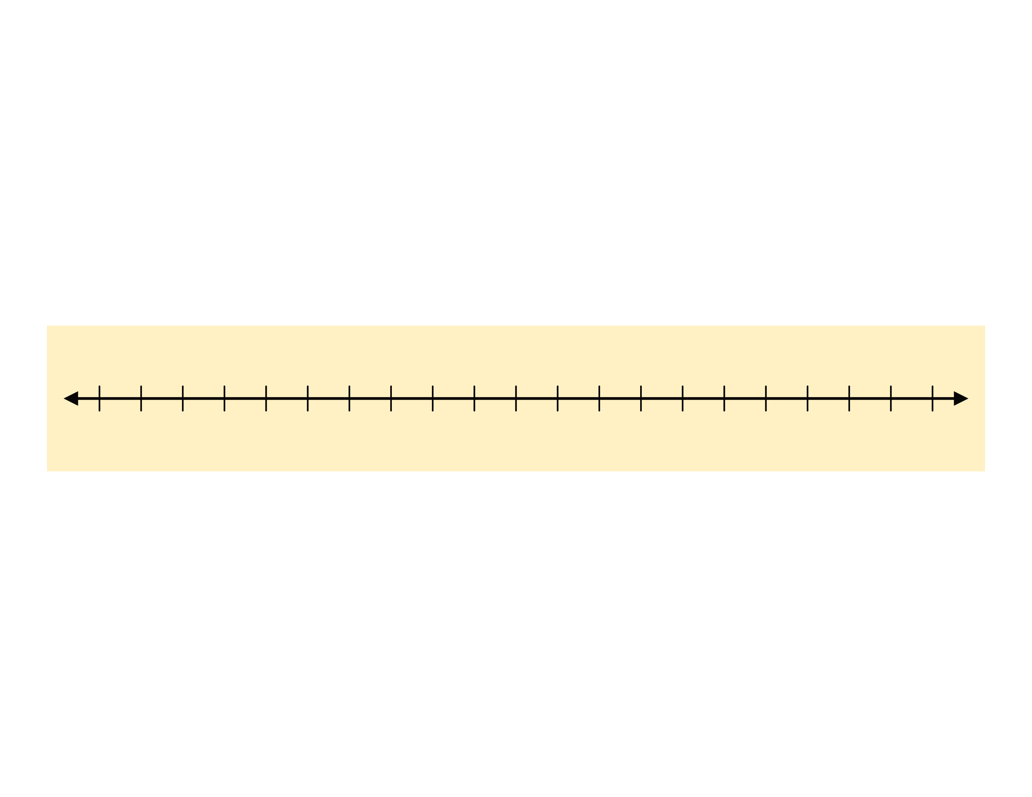 single yellow blank number line 21 dashes free printable